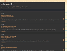 Tablet Screenshot of holyscribbler.blogspot.com