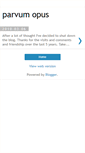 Mobile Screenshot of parvumopus.blogspot.com
