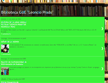 Tablet Screenshot of bibliotecagueleoncioprado.blogspot.com