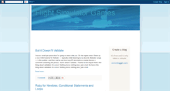 Desktop Screenshot of flightsimulator-games.blogspot.com