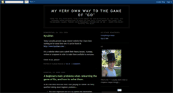 Desktop Screenshot of myveryownwaytothegameofgo.blogspot.com