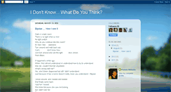 Desktop Screenshot of idk-wdyt.blogspot.com