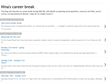 Tablet Screenshot of careerbreak-nina.blogspot.com