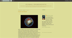 Desktop Screenshot of globalingredients.blogspot.com