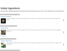 Tablet Screenshot of globalingredients.blogspot.com