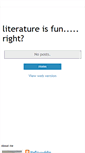 Mobile Screenshot of literaturemaniac.blogspot.com