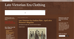 Desktop Screenshot of late-victorian-clothing.blogspot.com