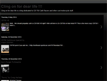 Tablet Screenshot of clingonforlife.blogspot.com
