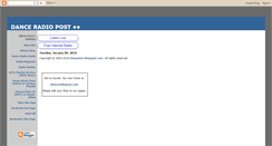 Desktop Screenshot of danceradio.blogspot.com