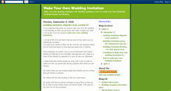 Desktop Screenshot of makeyourownweddinginvitation.blogspot.com