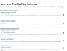 Tablet Screenshot of makeyourownweddinginvitation.blogspot.com