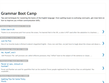 Tablet Screenshot of grammarbootcamp.blogspot.com