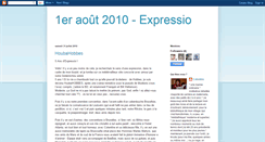 Desktop Screenshot of 1er-aout-2010-expressio.blogspot.com