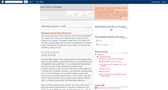 Desktop Screenshot of acaiberryratings.blogspot.com