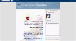 Desktop Screenshot of antropologiatrabajosocial.blogspot.com