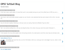 Tablet Screenshot of opsoftball.blogspot.com
