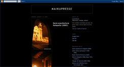 Desktop Screenshot of maikupresse.blogspot.com