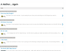 Tablet Screenshot of amotheragain.blogspot.com