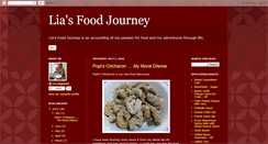Desktop Screenshot of liasfoodjourney.blogspot.com