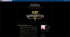 Desktop Screenshot of bloggingmorrowind.blogspot.com