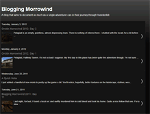 Tablet Screenshot of bloggingmorrowind.blogspot.com