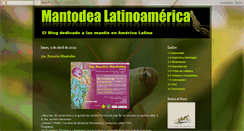 Desktop Screenshot of mantodea-la.blogspot.com