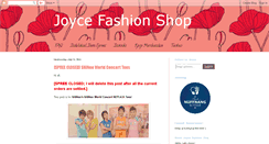 Desktop Screenshot of joycefashionshop.blogspot.com