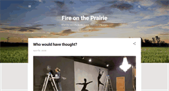 Desktop Screenshot of fireontheprairie.blogspot.com