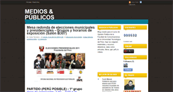 Desktop Screenshot of mediosypublicos.blogspot.com