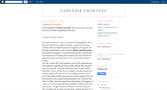 Desktop Screenshot of catgeniegranules.blogspot.com