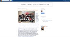 Desktop Screenshot of nepocujuci-podnikatelia-sk.blogspot.com