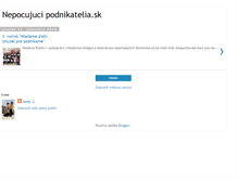 Tablet Screenshot of nepocujuci-podnikatelia-sk.blogspot.com