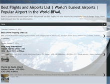 Tablet Screenshot of bestflightsandairportslist.blogspot.com