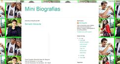 Desktop Screenshot of minibiografiasfamosos.blogspot.com
