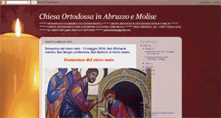 Desktop Screenshot of chiesaortodossainabruzzoemolise.blogspot.com