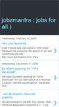 Mobile Screenshot of jobzmantra.blogspot.com
