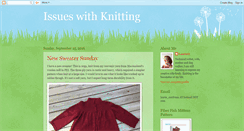 Desktop Screenshot of issueswithknitting.blogspot.com