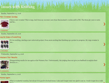 Tablet Screenshot of issueswithknitting.blogspot.com
