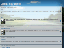 Tablet Screenshot of leiturasdaausencia.blogspot.com