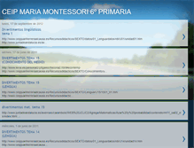 Tablet Screenshot of mariamontessori6primaria.blogspot.com