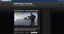 Desktop Screenshot of halfemptylearning.blogspot.com