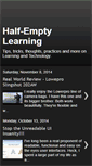 Mobile Screenshot of halfemptylearning.blogspot.com