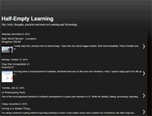 Tablet Screenshot of halfemptylearning.blogspot.com