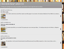 Tablet Screenshot of cridescrap.blogspot.com