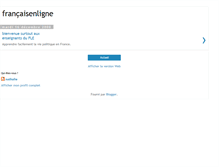 Tablet Screenshot of francaisenligne-nathalie.blogspot.com