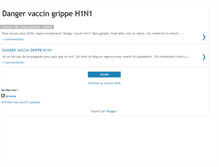 Tablet Screenshot of danger-vaccin-h1n1.blogspot.com