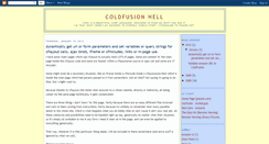 Desktop Screenshot of coldfusionhell.blogspot.com