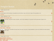 Tablet Screenshot of designerhorses.blogspot.com