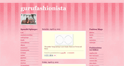 Desktop Screenshot of gurufashionista.blogspot.com