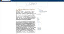 Desktop Screenshot of itparanoid.blogspot.com